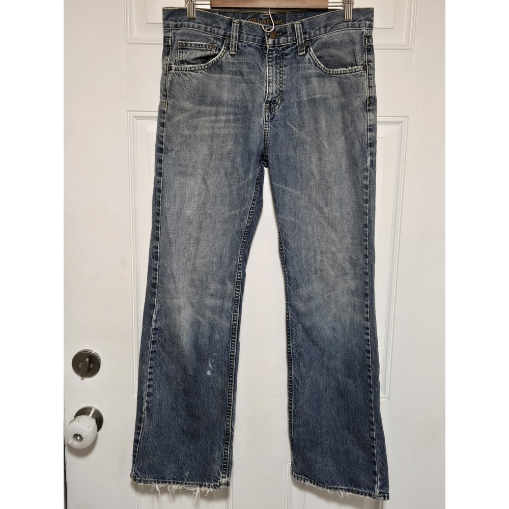Bullhead Jeans Men 31x28‎ Blue Baggy Straight Skater Grunge Urban Y2K 00s